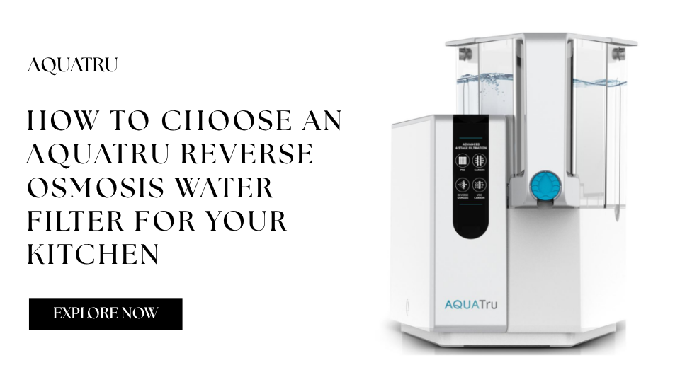 How to Choose an AquaTru Reverse Osmosis Water Filter for Your Kitchen